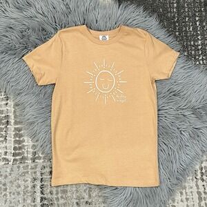Polished Prints Girls "The Future Is Bight" Toasted Brown‎ Tshirt Size 6Y NWT